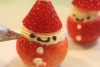 Cách làm ông già Noel từ dâu tây